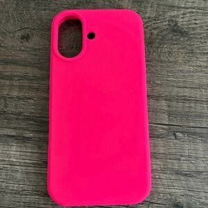 Pink Silicone Phone 17 Case